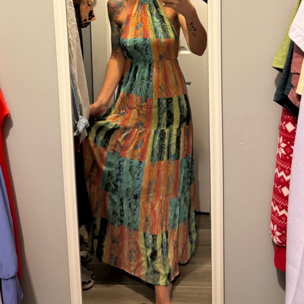 O'neill Multicolor Patchwork Maxi Dress - image 5